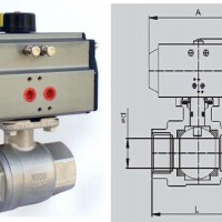 气动球阀厂家 二片式气动球阀